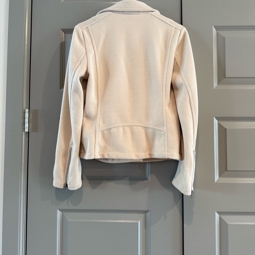 Z Supply Brandy Ecru Cream Knit Moto Jacket - Picture 12 of 13